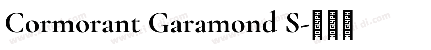 Cormorant Garamond S字体转换